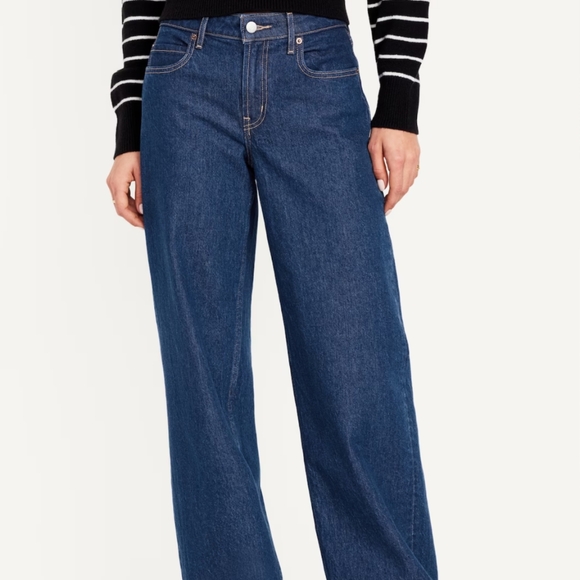 NWT Old Navy Midrise Wide Leg Jeans - Size 2 - Picture 3 of 7